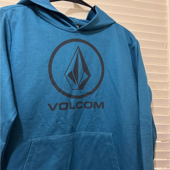 Volcom Teal Kids Hoodie with Logo - Picture 3 of 6